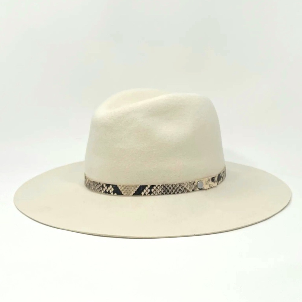 Rag & Bone Fedora wool hat ivory white small